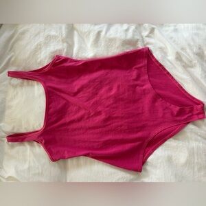 Vibrant Pink Sleeveless Bodysuit